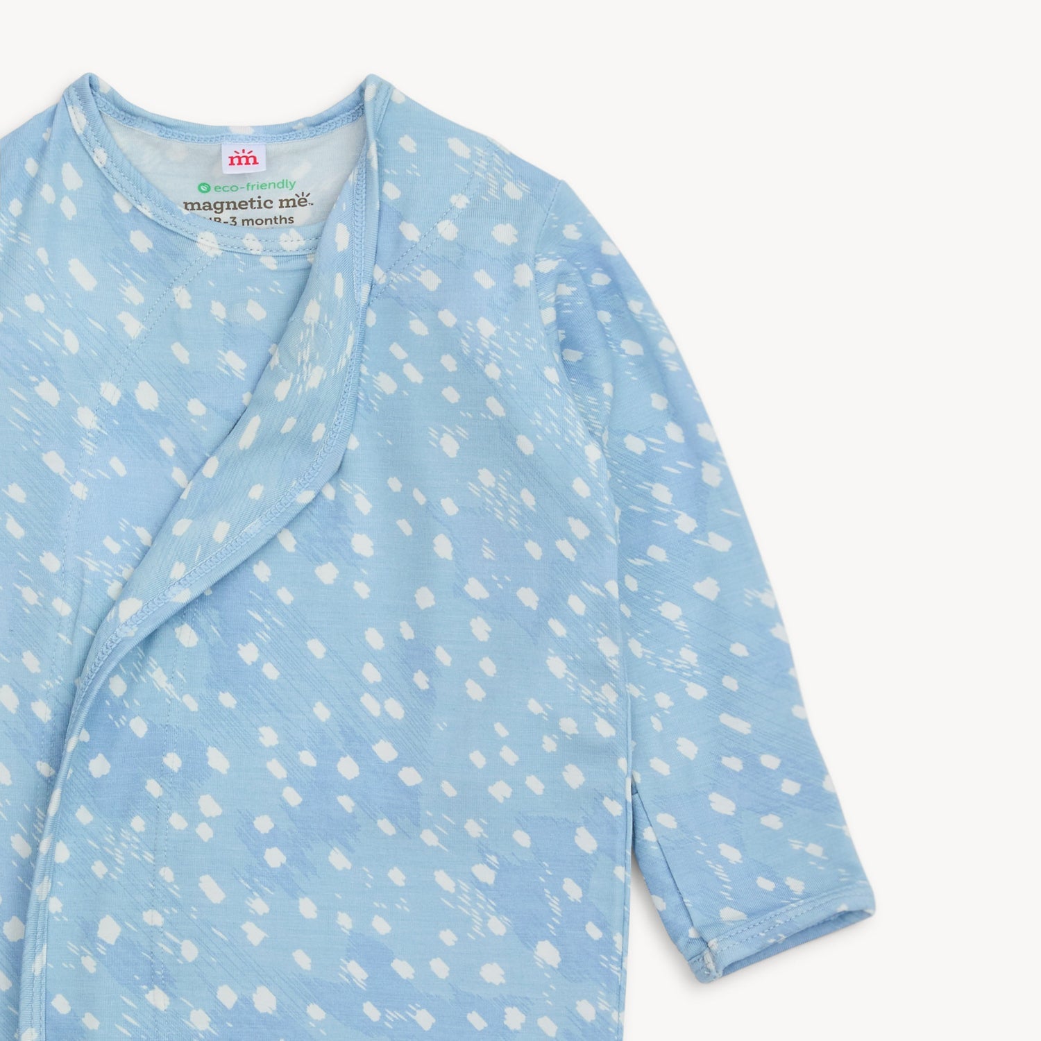 blue doeskin modal magnetic cozy sleeper gown + hat set