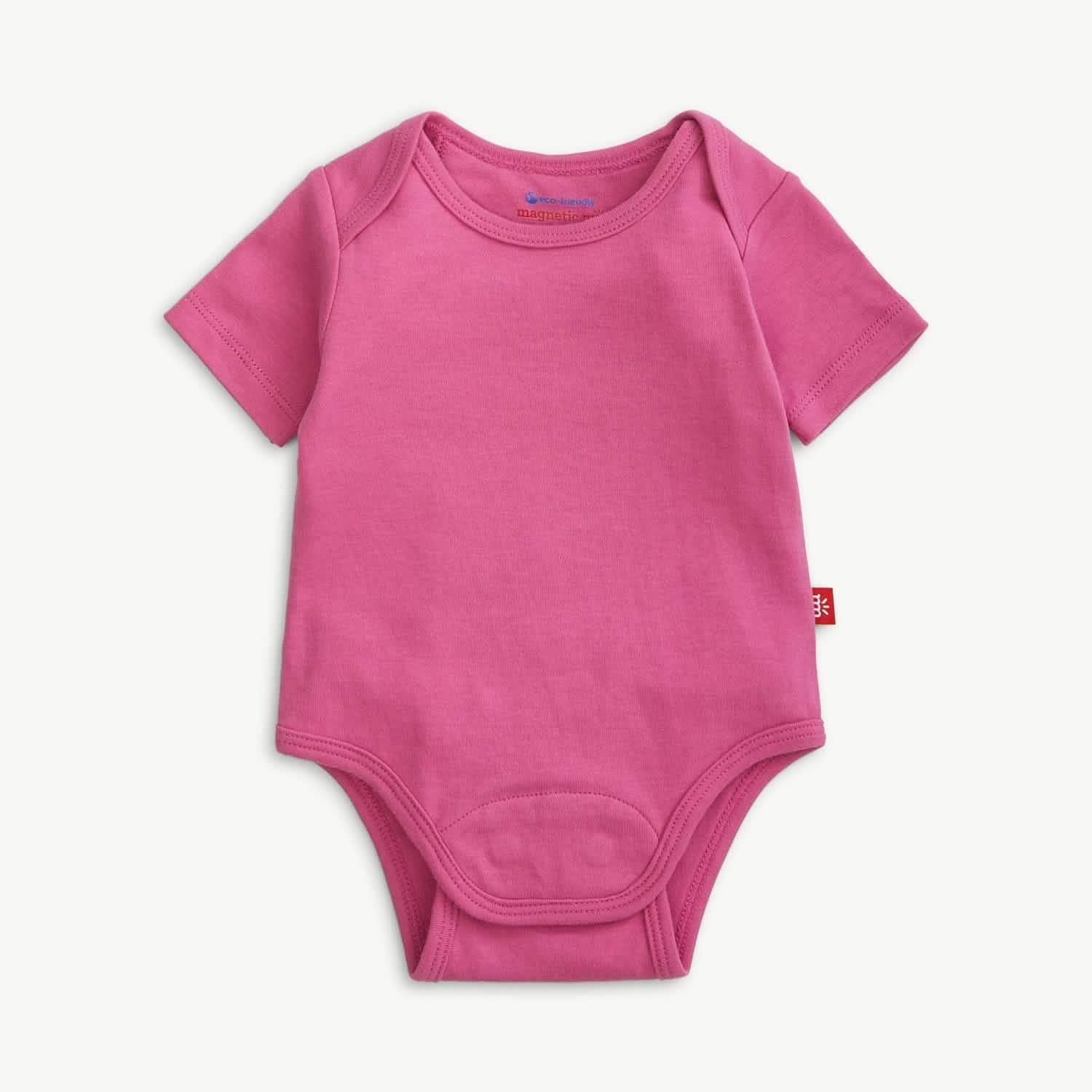 berry wine organic cotton magnetic bodysuit - re-loved