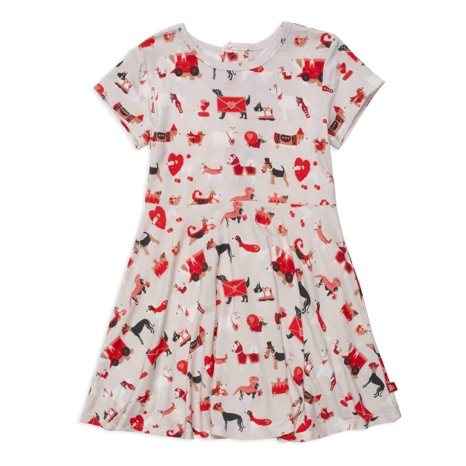 i chews you modal magnetic short sleeve twirl dress - re-loved
