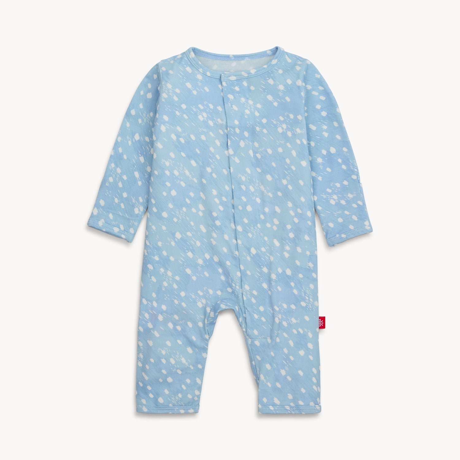 blue doeskin modal magnetic fuss free coverall - re-loved