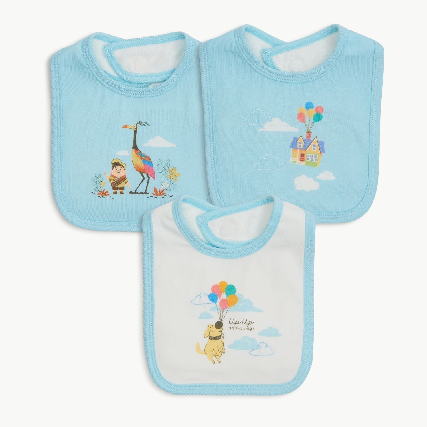 up modal magnetic stay dry infant bib 3-pack
