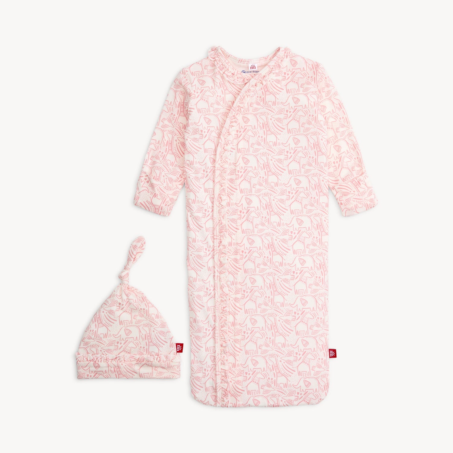 Magnetic Gown & Hat Set with Ruffle