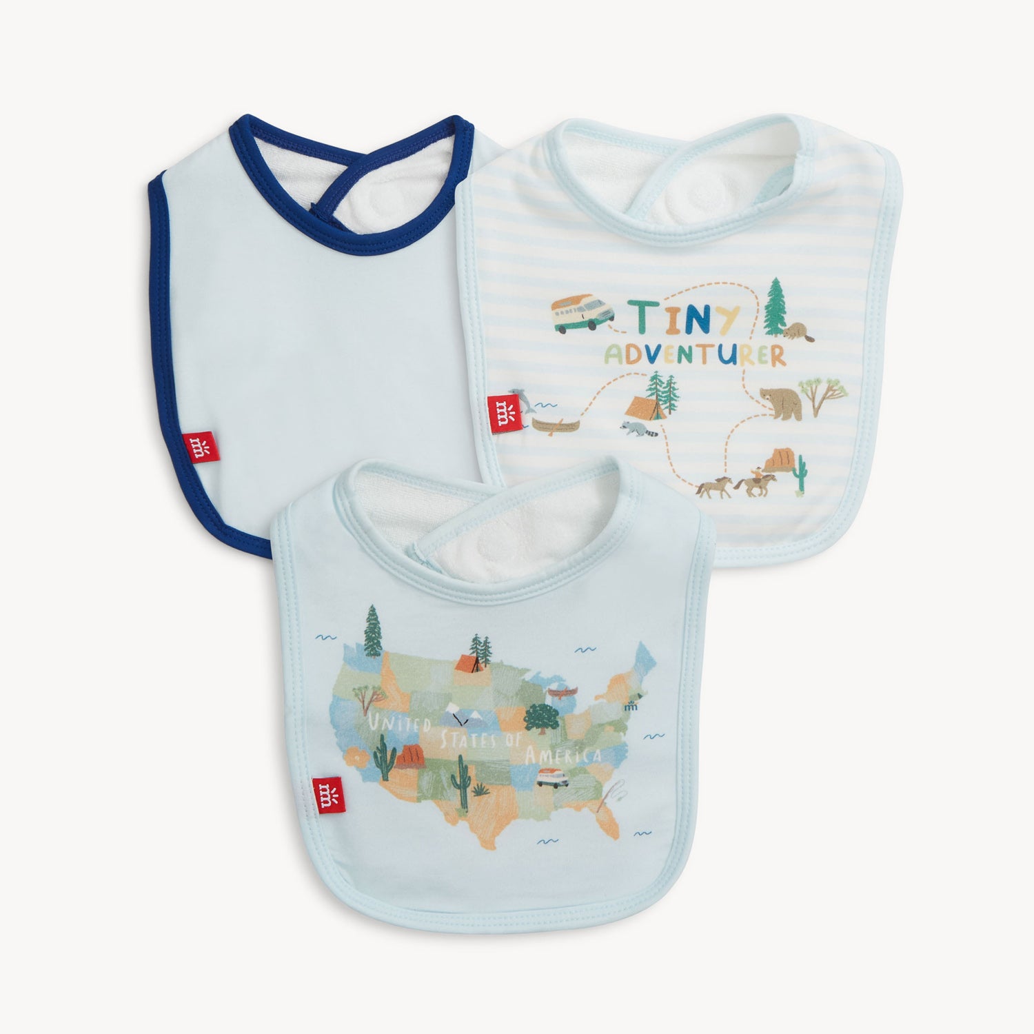 Round Magnetic Bib - Pirate Bay (2-piece set)