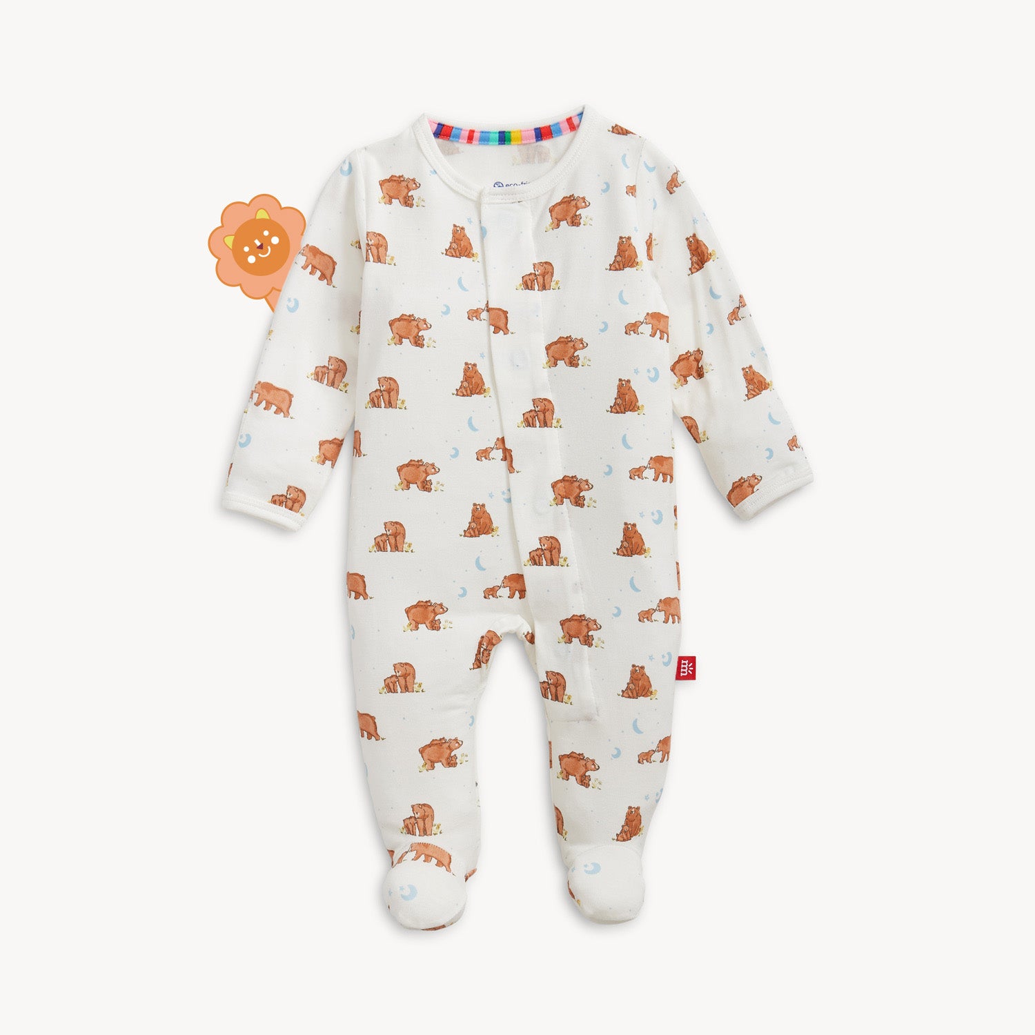 Magnetic Me Funny Farm Organic Cotton Footie 5208 main image 1