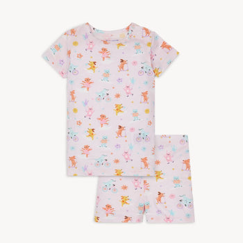 playground pals modal magnetic no drama pajama short sleeve short set