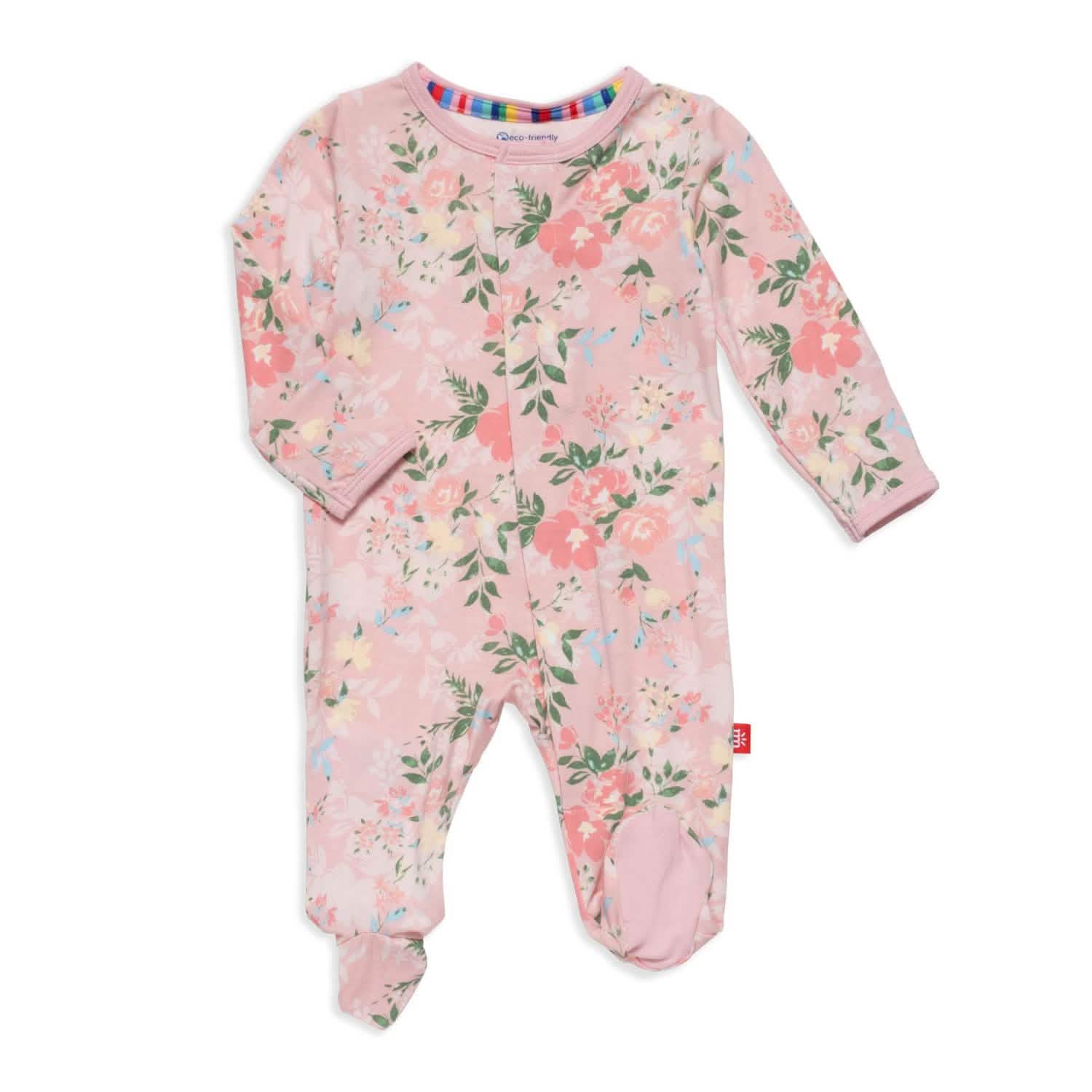 ainslee modal ruffle magnetic parent favorite footie - re-loved