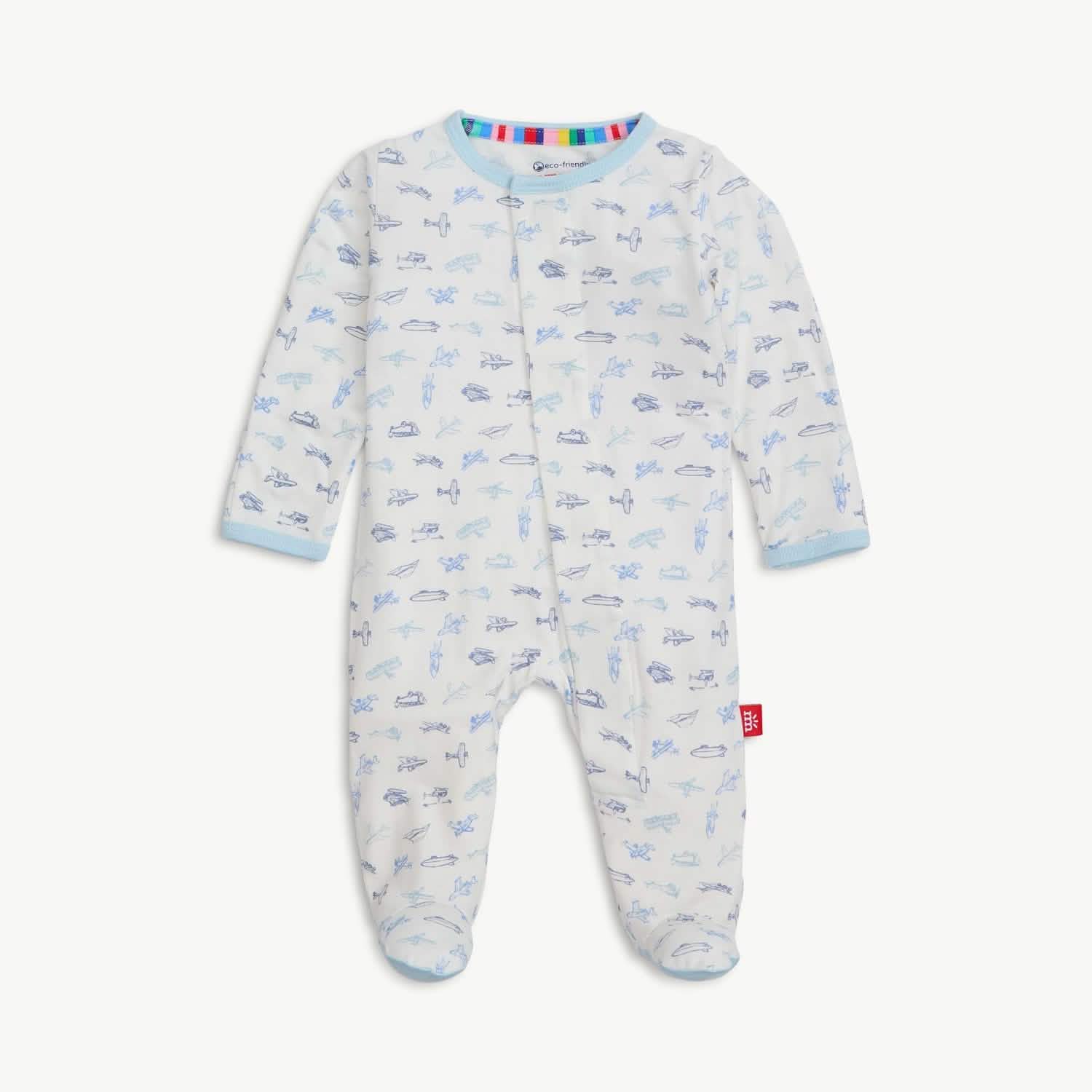 Modal Magnetic Footie - Blue Lullaby Sky main image 1