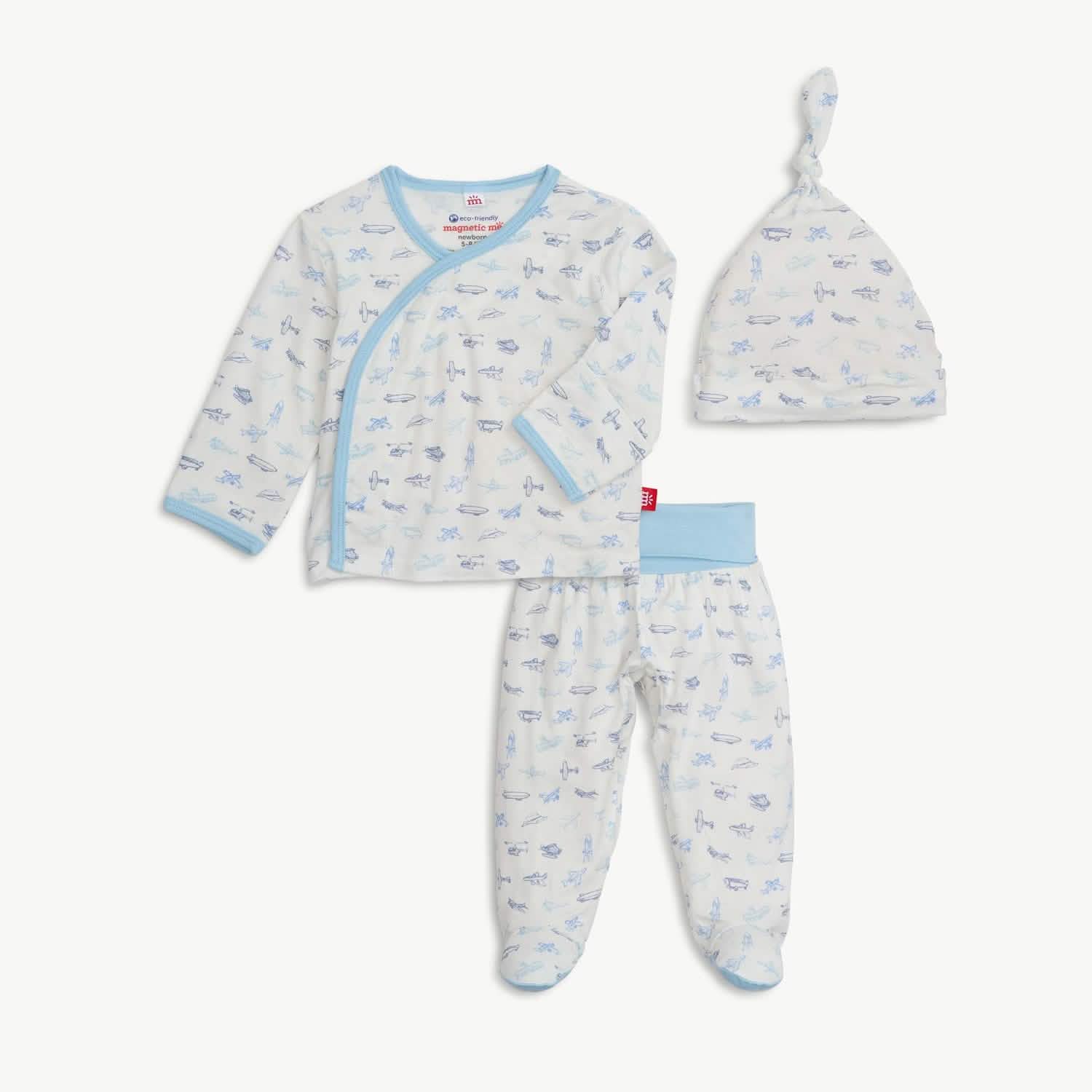airplanes modal magnetic take-me-home kimono set
