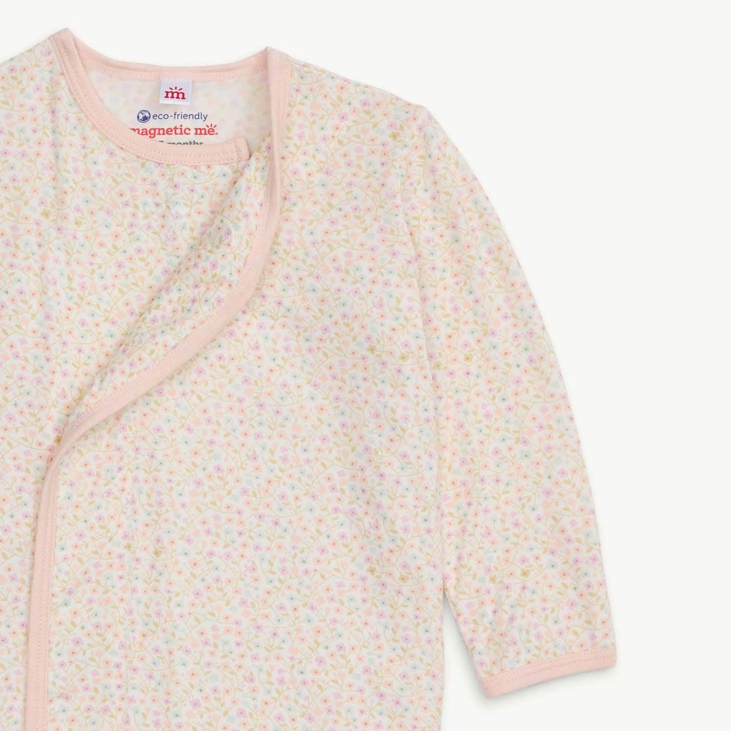 bedford floral modal magnetic cozy sleeper gown + hat set