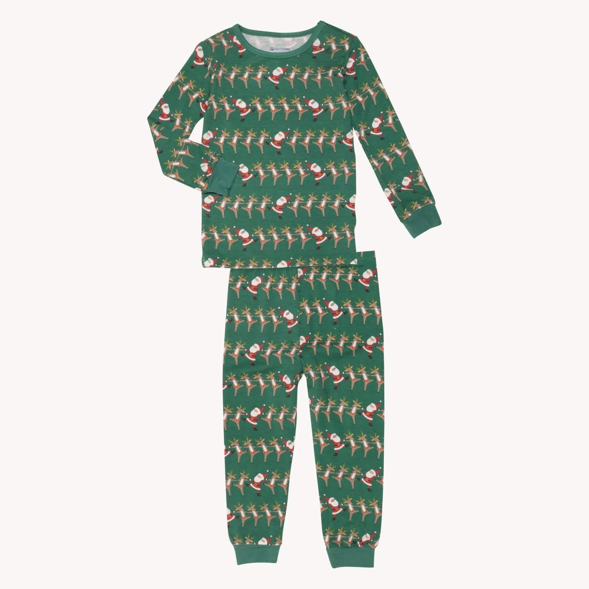 christmas can can modal magnetic no drama pajama kids long sleeve set Magnetic Me