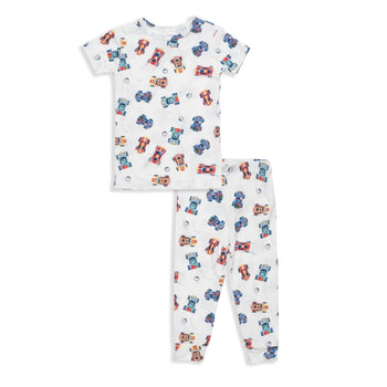 formula fun modal magnetic no drama toddler pajama short sleeve set