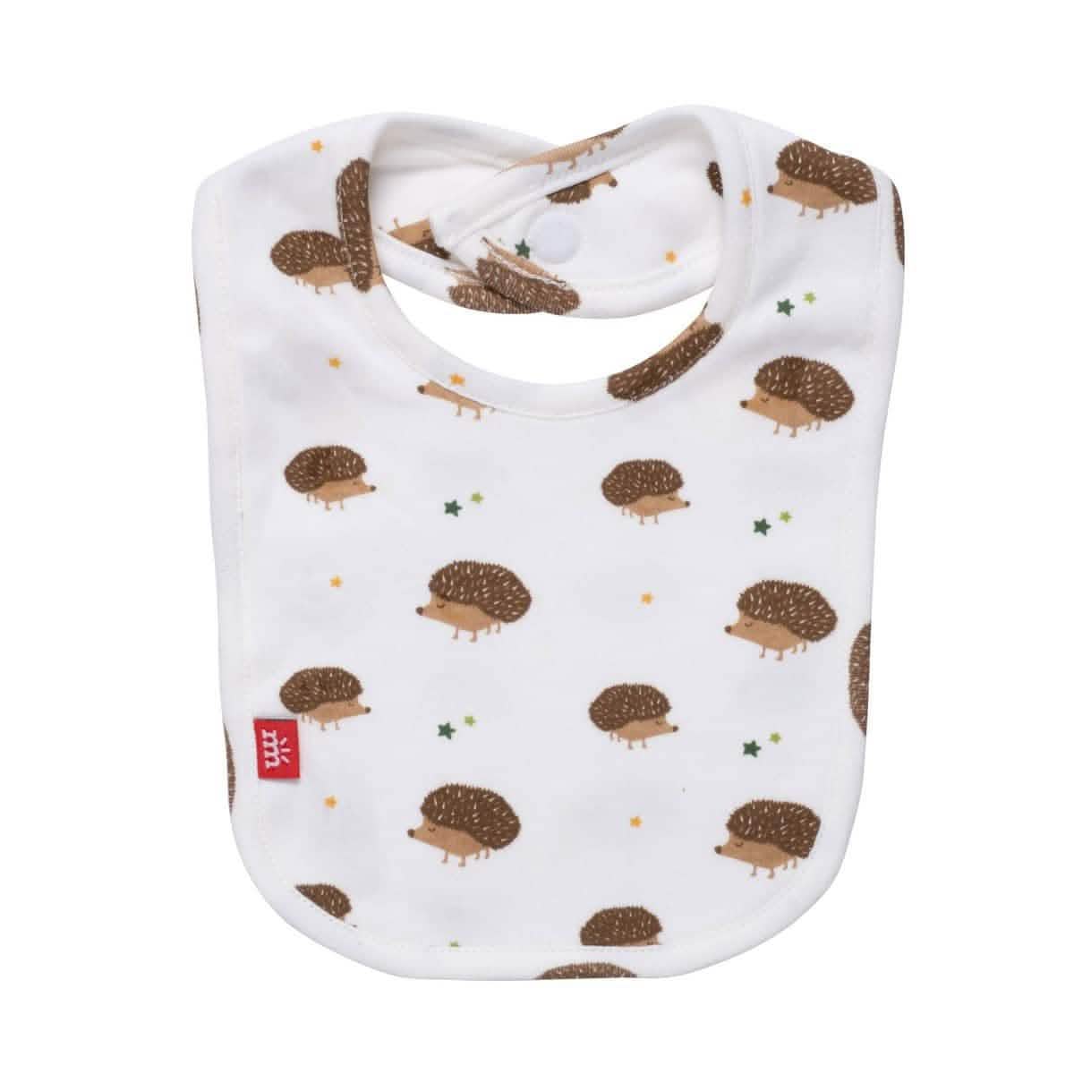 gus organic cotton magnetic stay dry infant reversible bib - re-loved