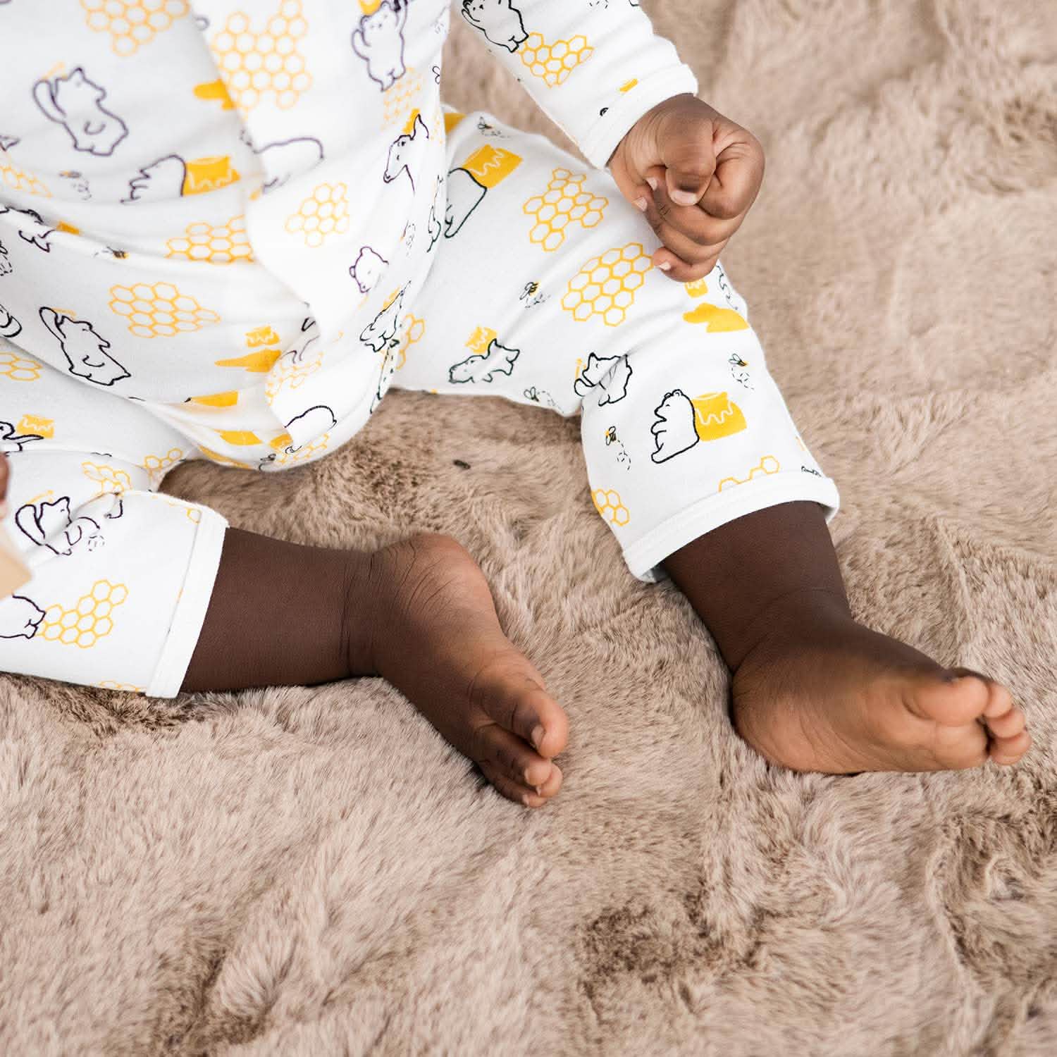 honey bee mine organic cotton magnetic fuss free coverall