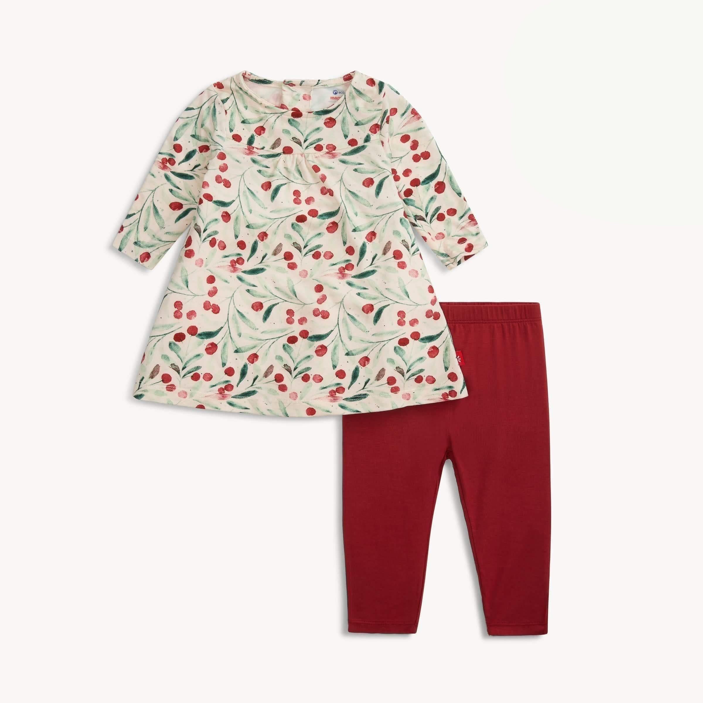 kiss me baby one more time modal magnetic little baby dress + legging set