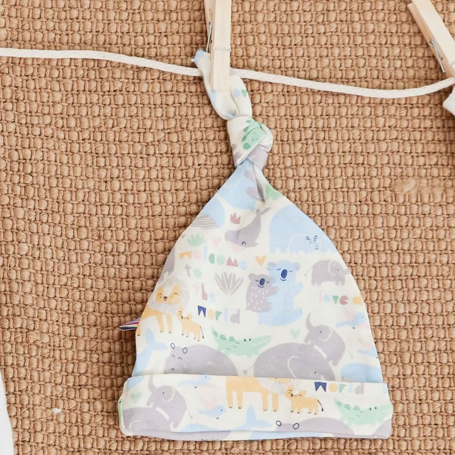 little lovin organic cotton newborn hat