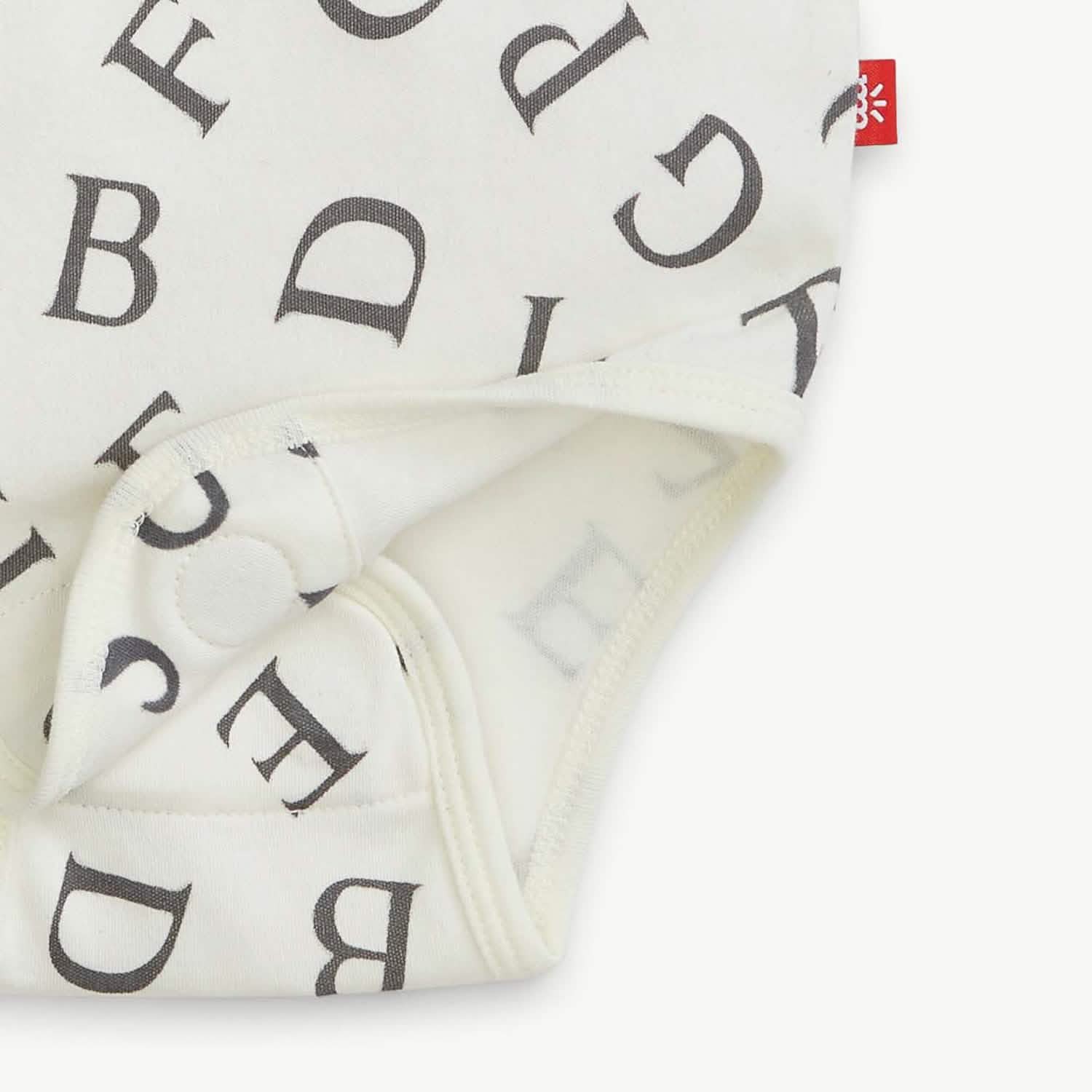 love letters organic cotton magnetic bodysuit