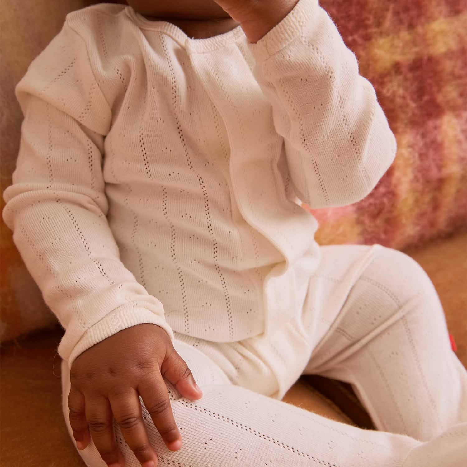 love lines tofu organic cotton pointelle magnetic parent favorite footie