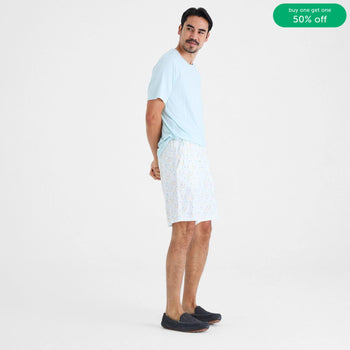 men's life cycle modal dream sleep top + shorts pajama set