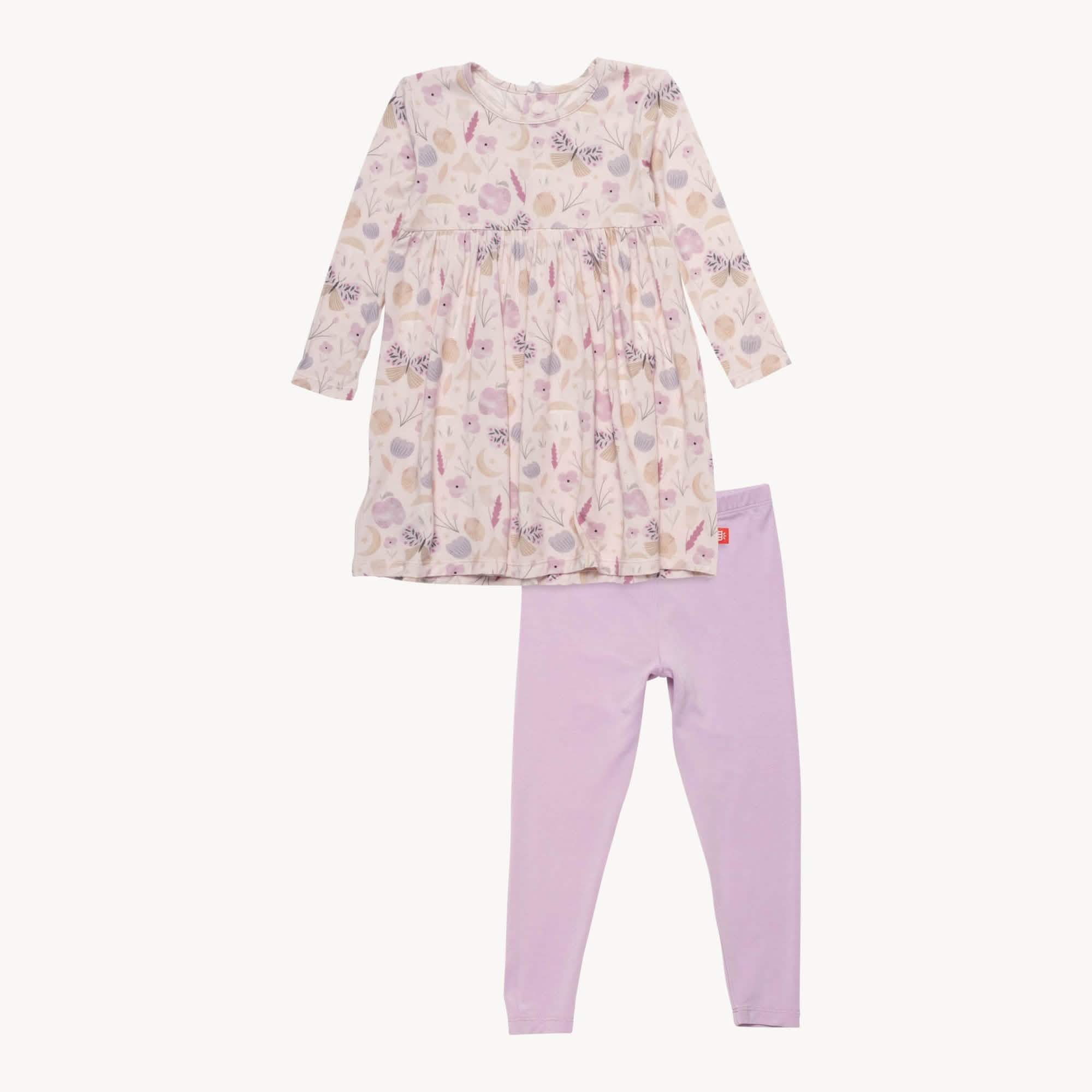 organic botanics modal magnetic easy peasy dress + legging set