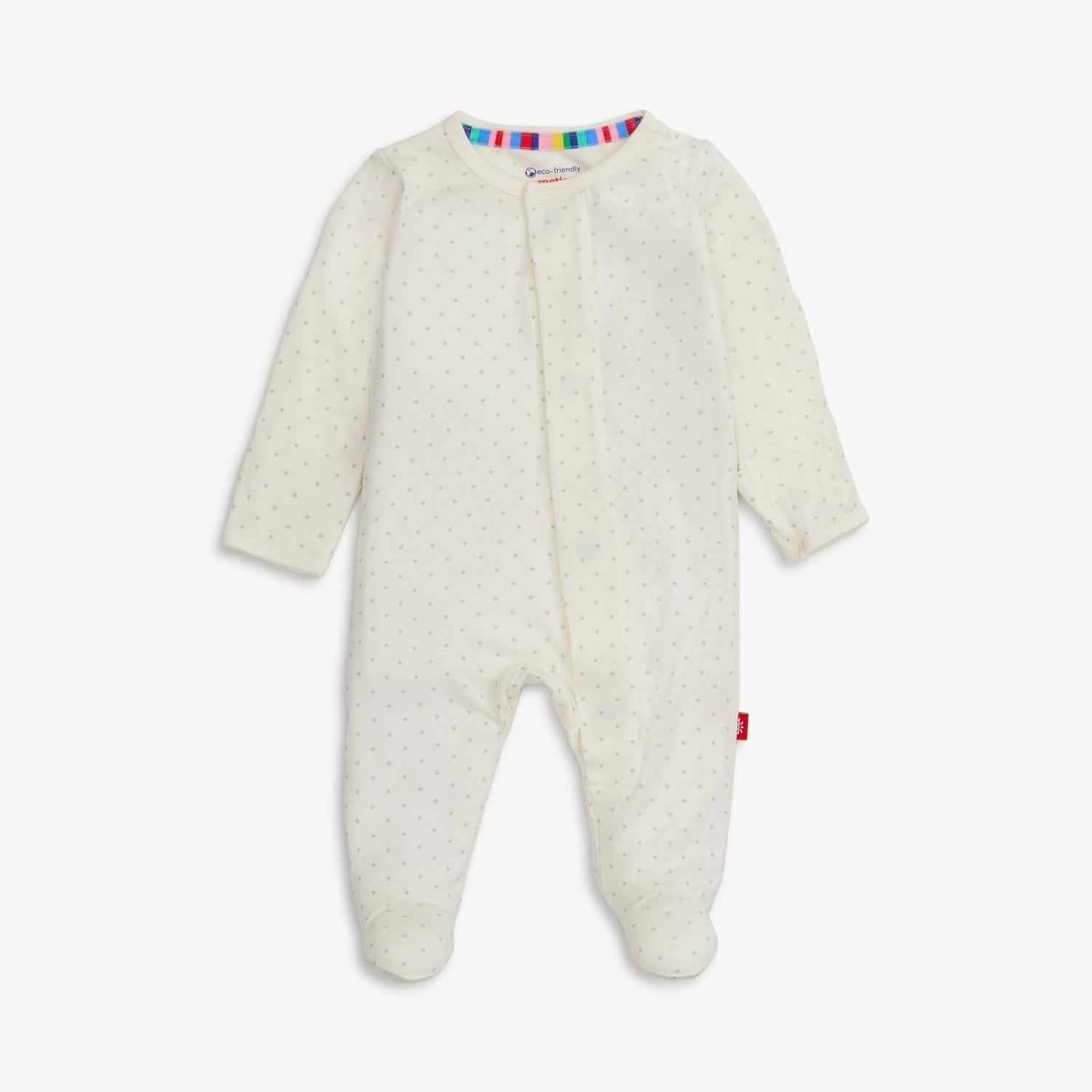 pin dot cream modal magnetic parent favorite footie