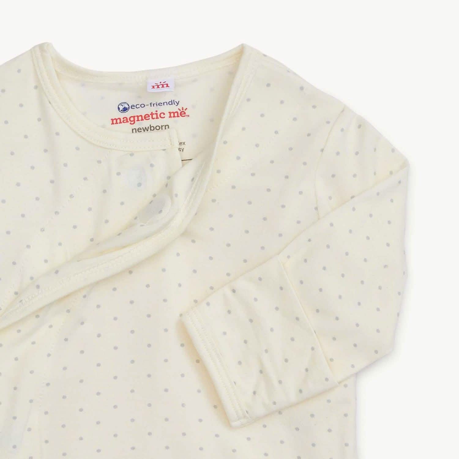 pin dot cream modal magnetic take-me-home kimono set