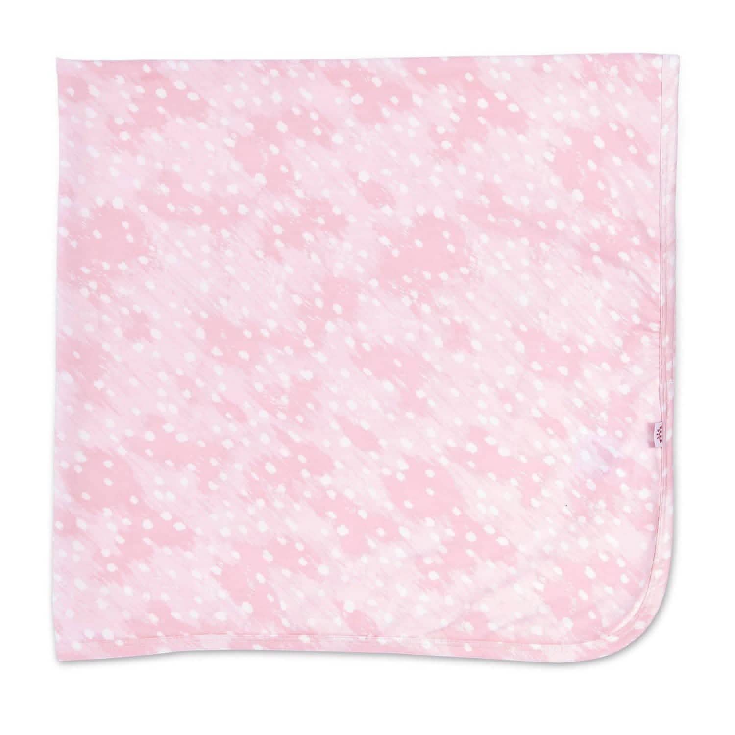 pink doeskin modal soothing swaddle blanket