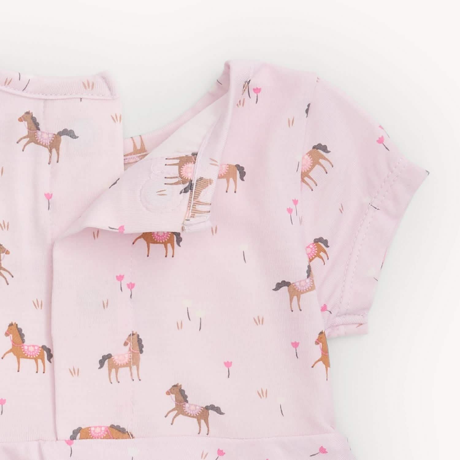 purple rein modal magnetic little baby dress + legging set