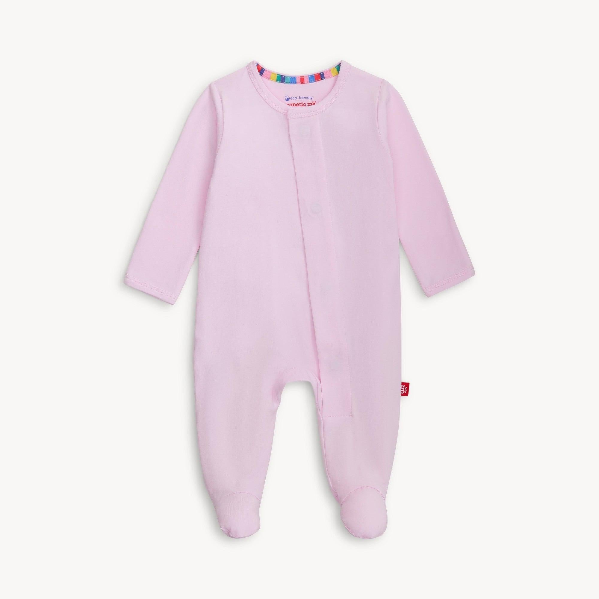Heart & Bow Pointelle Magnetic Footie