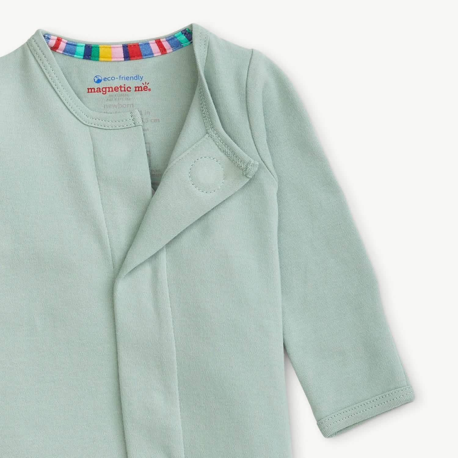 sprout organic cotton magnetic footie