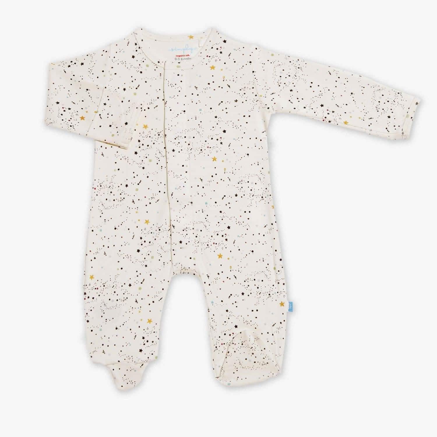 stardust organic cotton magnetic footie