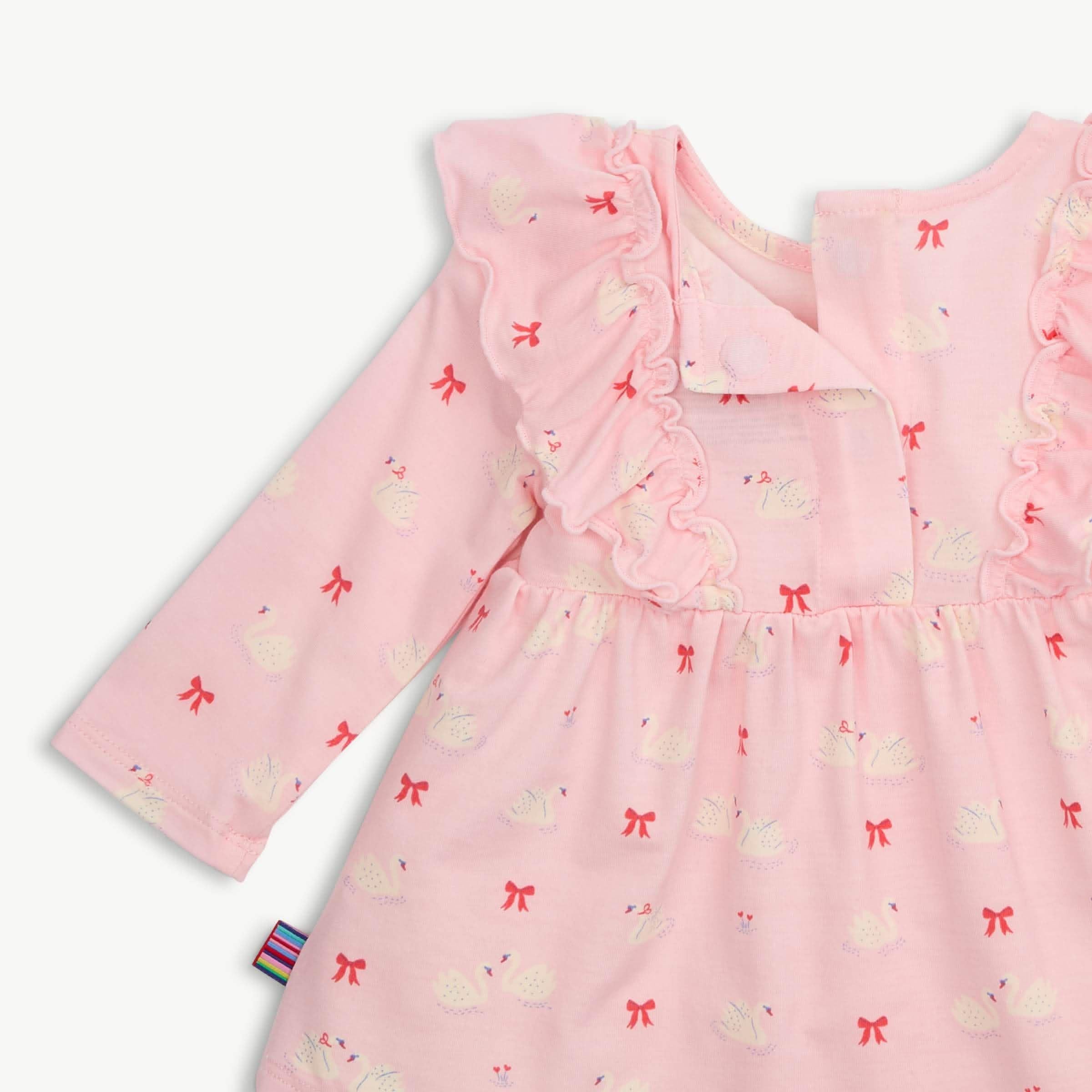 swan of a kind modal magnetic little baby dress + legging set