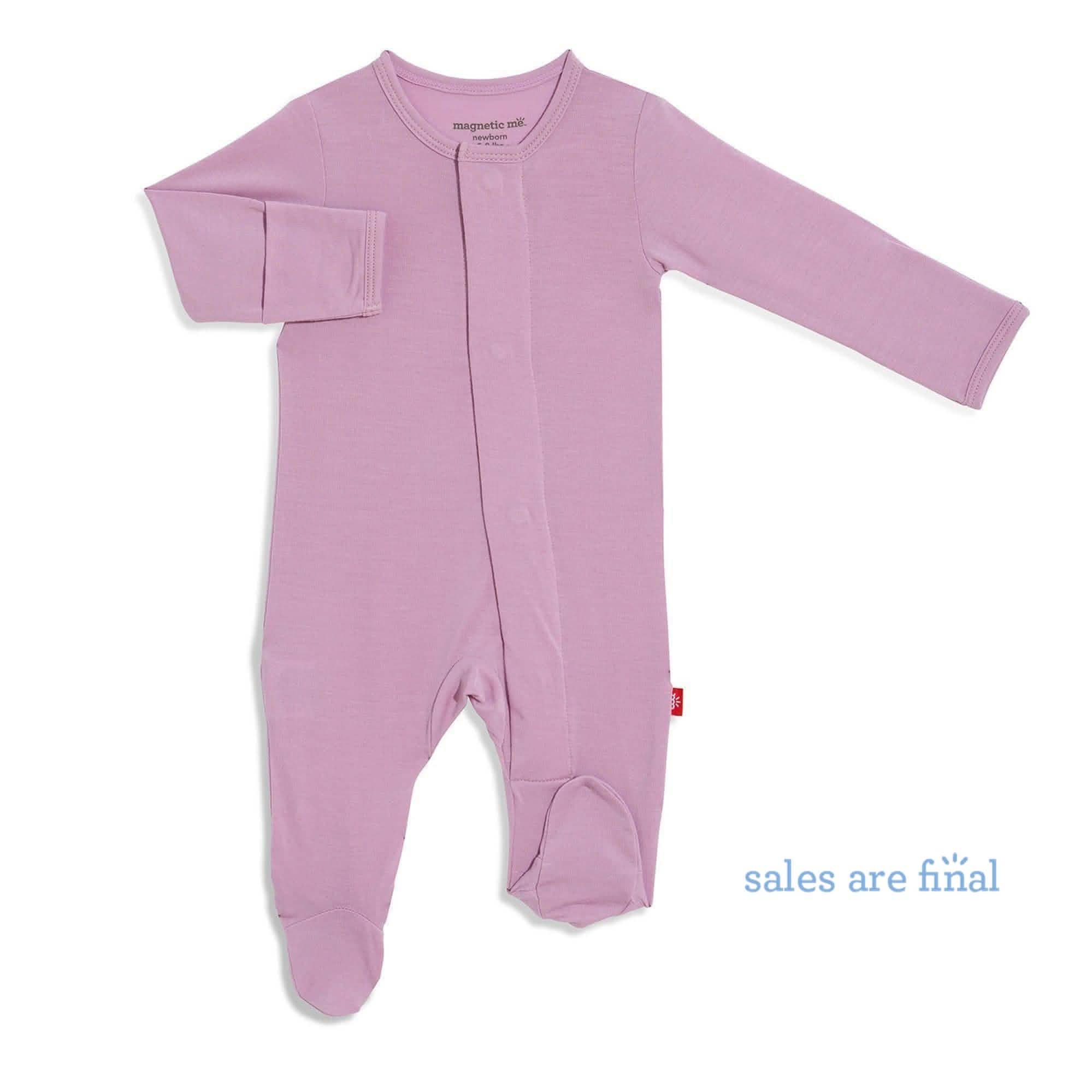 wisteria modal magnetic footie - re-loved