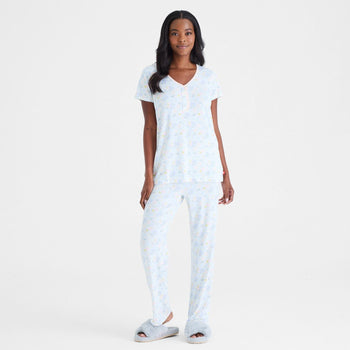 women's darby modal magnetic signature short sleeve pajama set