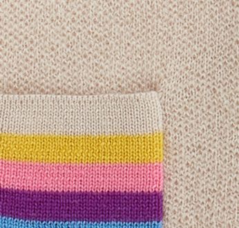 Oatmeal Rainbow Stripe