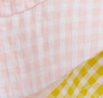 Colorblock Shell Pink Gingham
