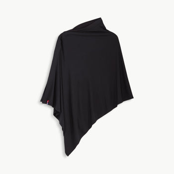 black modal magnetic nursing poncho scarf