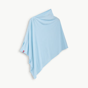 blue modal magnetic nursing poncho scarf