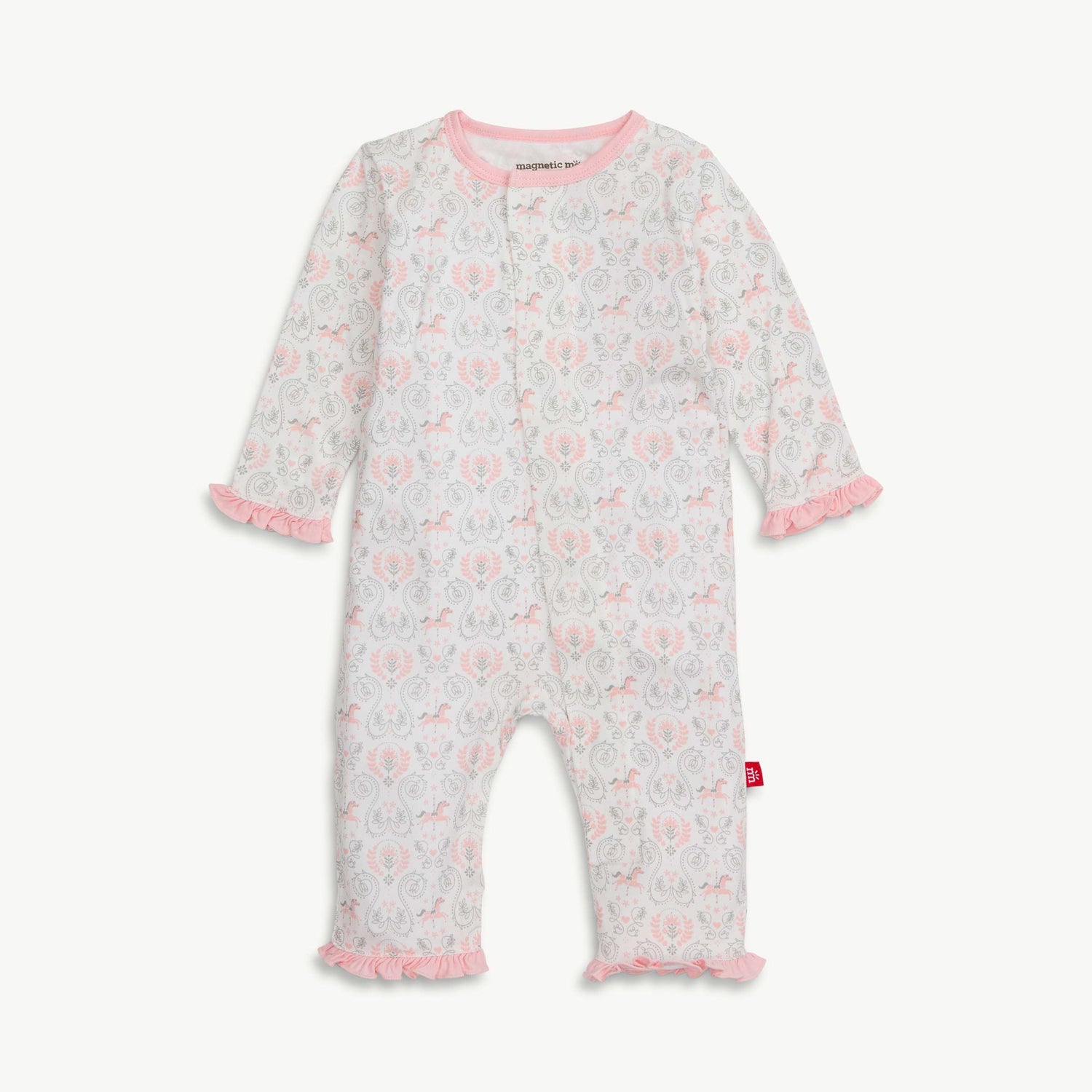 Baby girl magnetic sleeper coveralls 2024