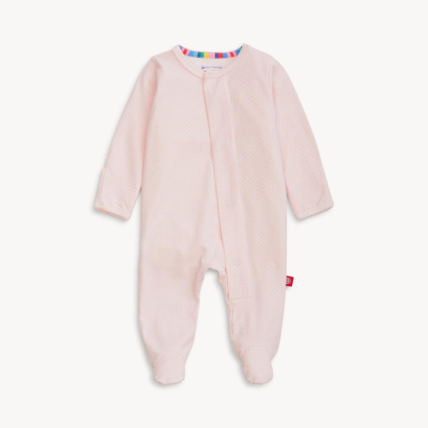 petite dot cloudstretch magnetic parent favorite footie