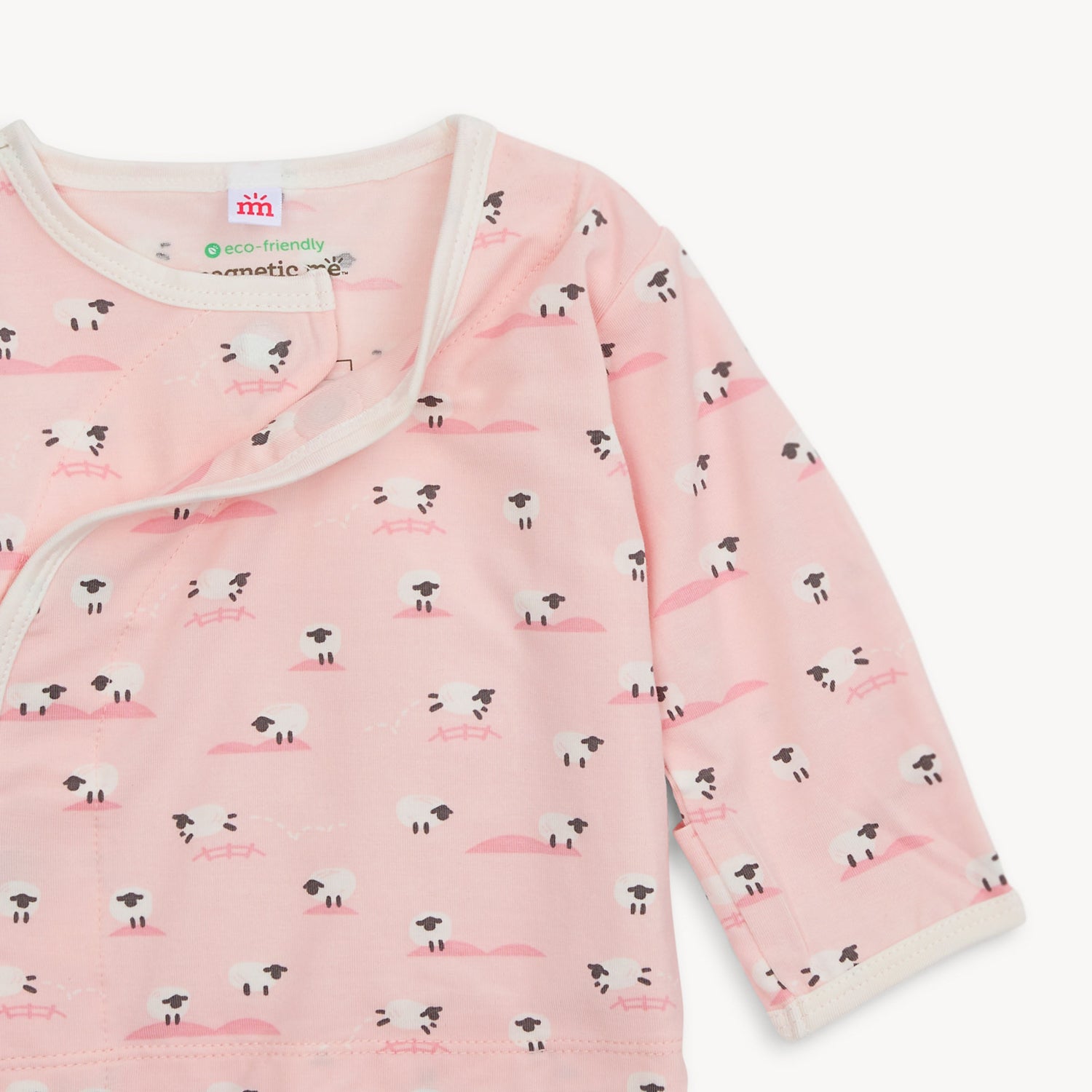 pink baa baa baby modal magnetic take-me-home kimono set