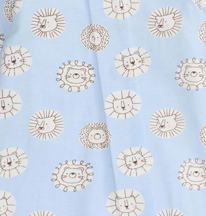 Blue Lion / Luna Stripe / Luna Check / Soft Baby Blue