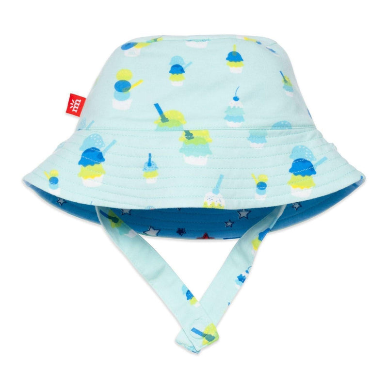 green sundae funday modal magnetic reversible sun hat - re-loved