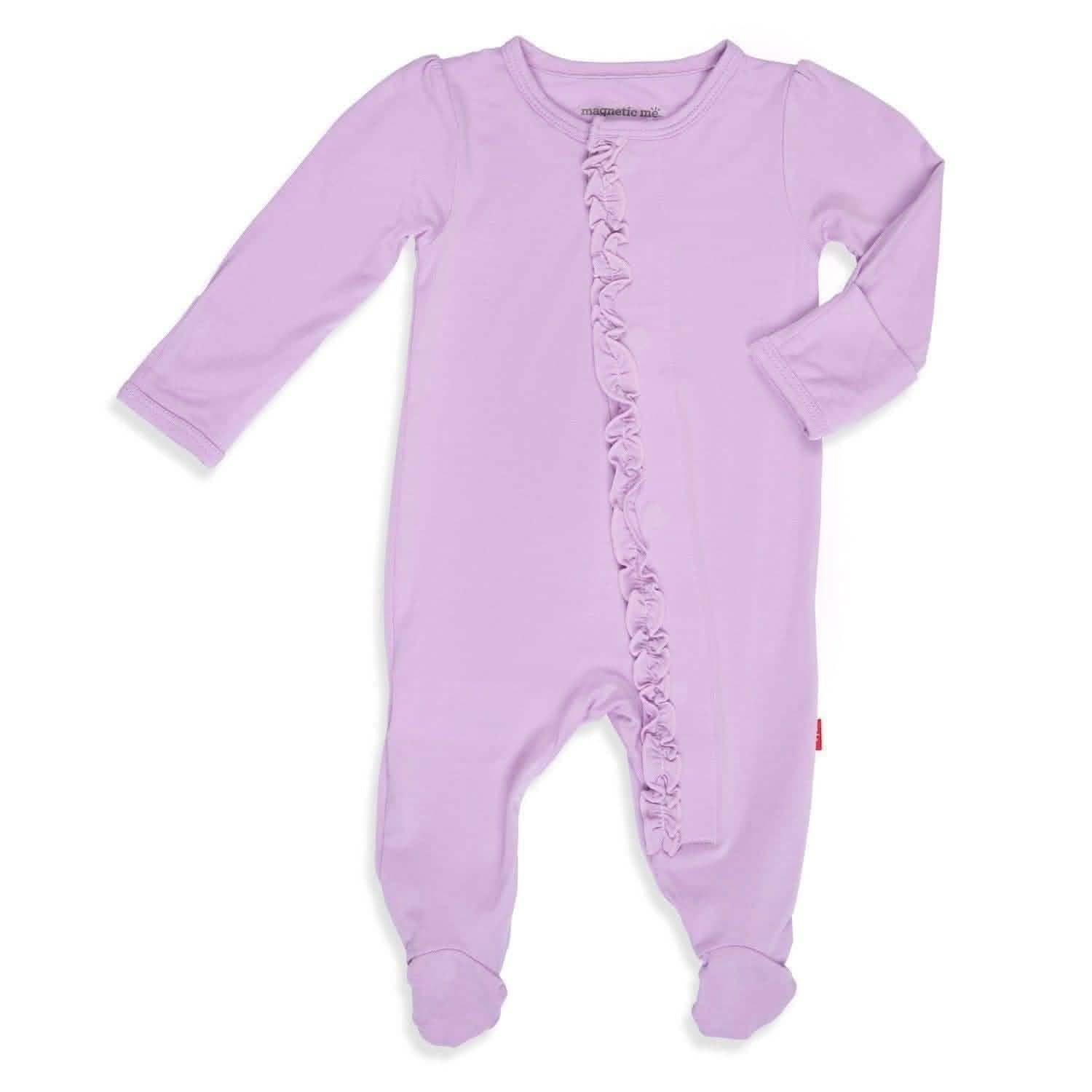 enchanted modal ruffle magnetic parent favorite footie - re-loved