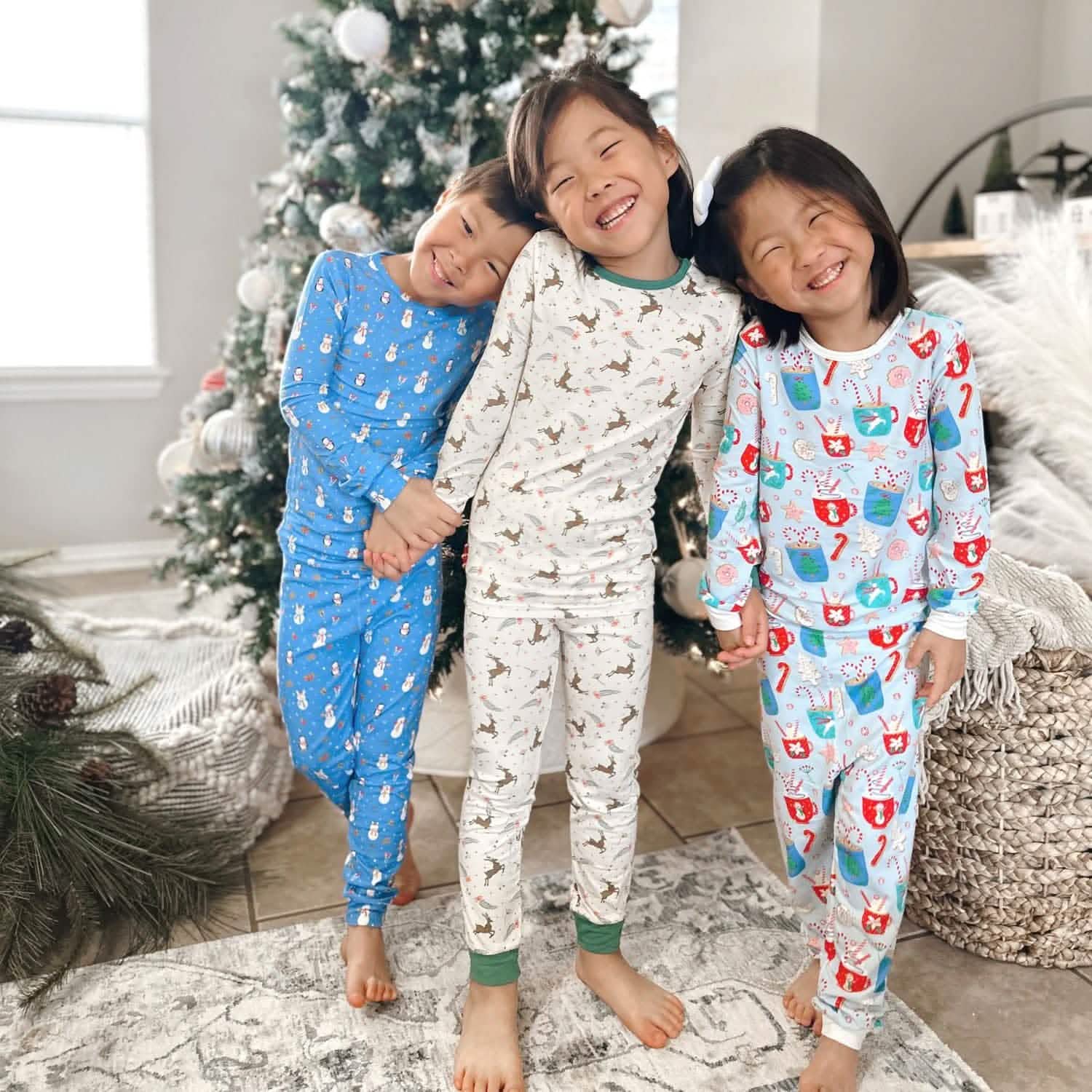 snow much fun modal magnetic no drama pajama long sleeve set - re-loved
