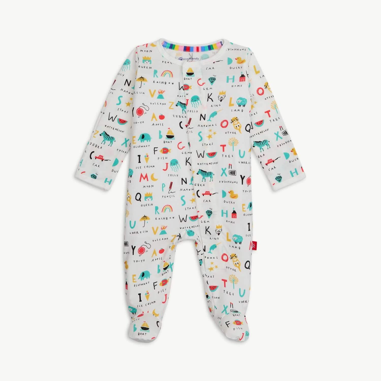 ABC Love modal magnetic parent favorite footie - re-loved