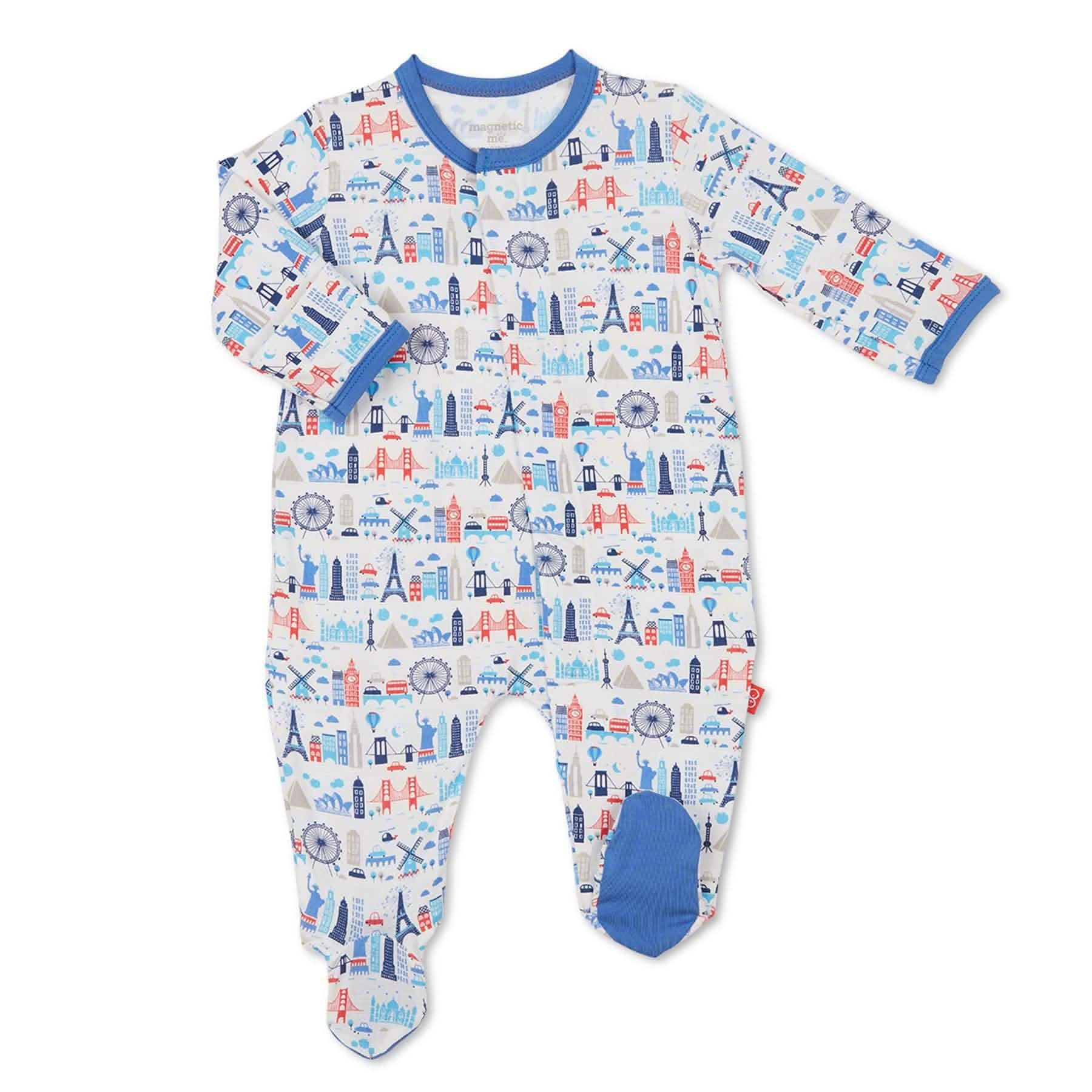 Blue Globetrotter modal magnetic footie - re-loved