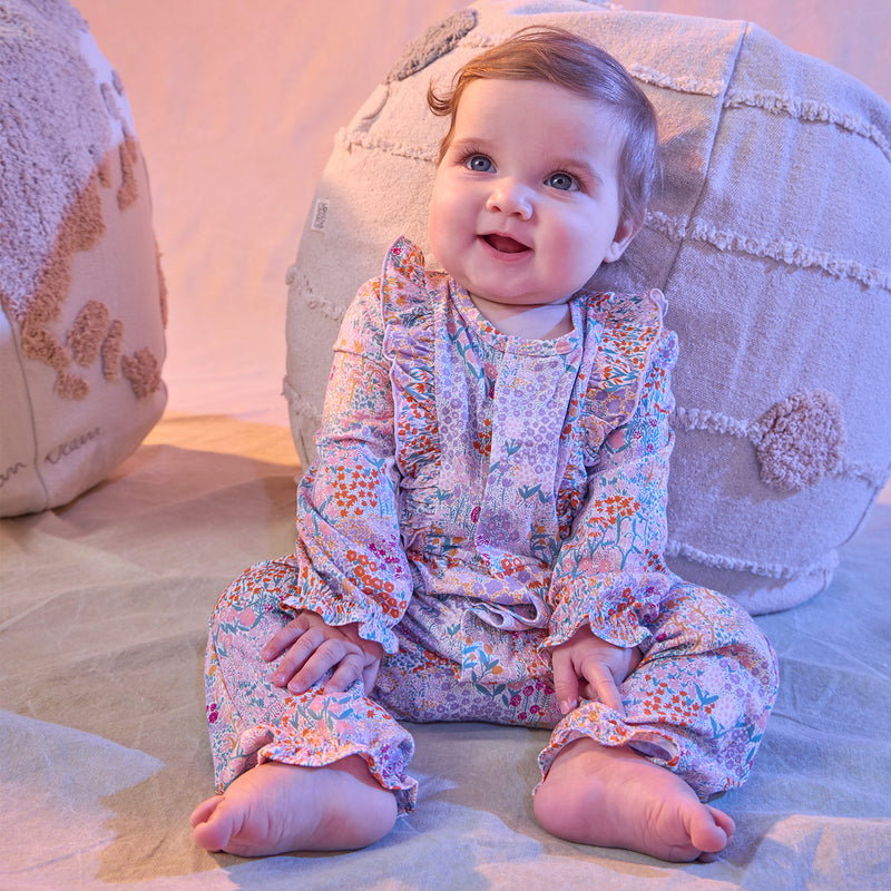 Magnetic Me magnetic romper with magnetic closures down the front, view 2