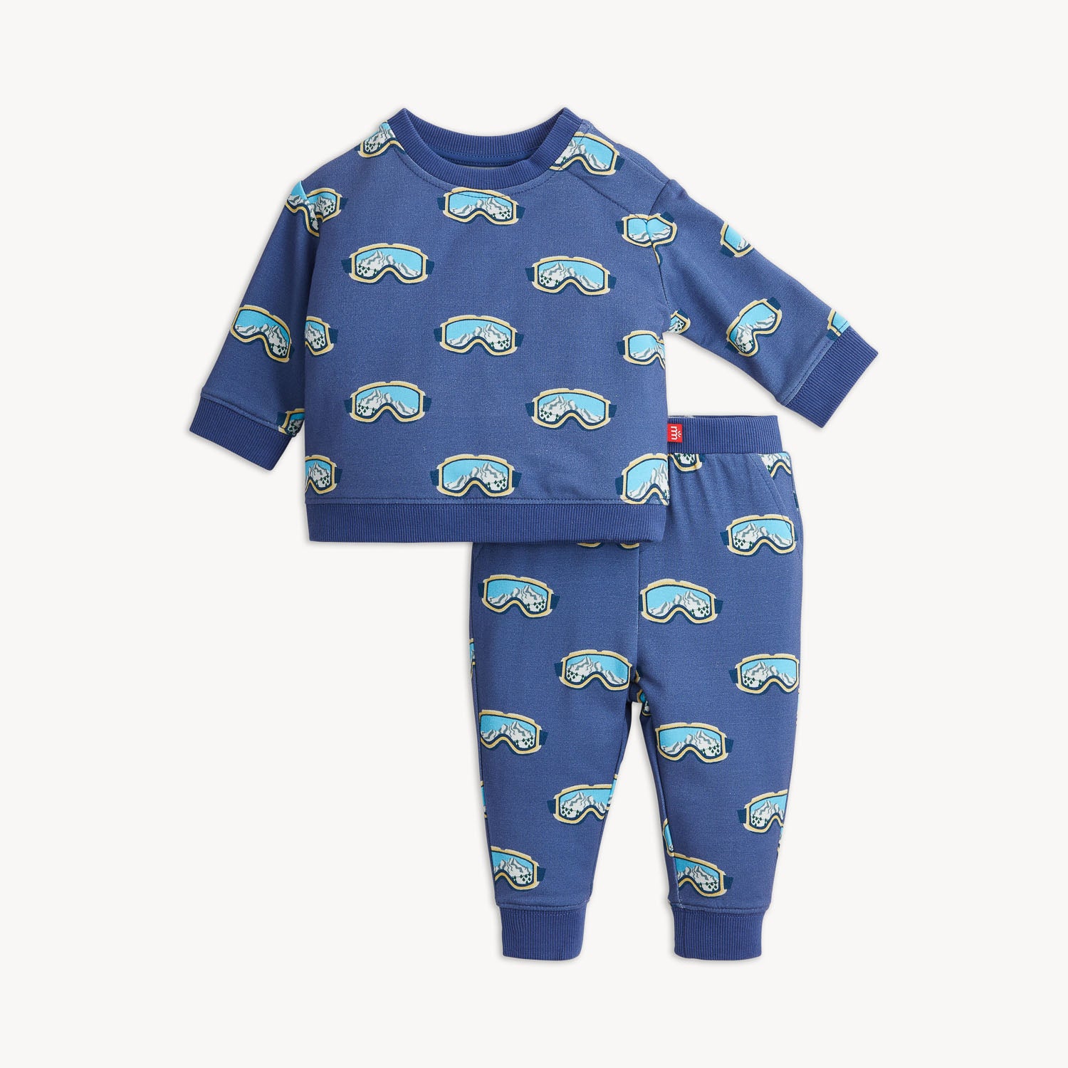 Magnetic Me magnetic top & jogger set with easy magnetic closures, front view