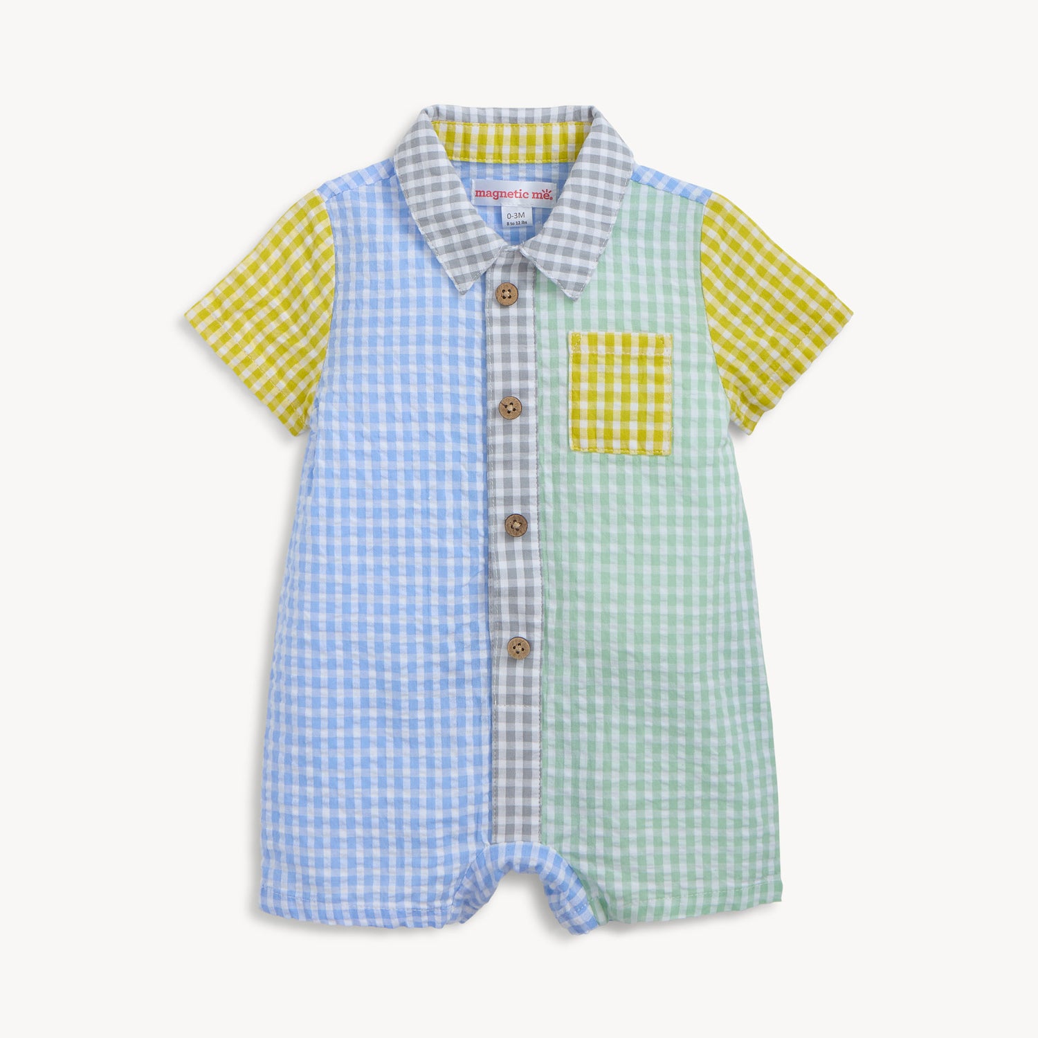 Magnetic Boys Collar Romper - re-loved