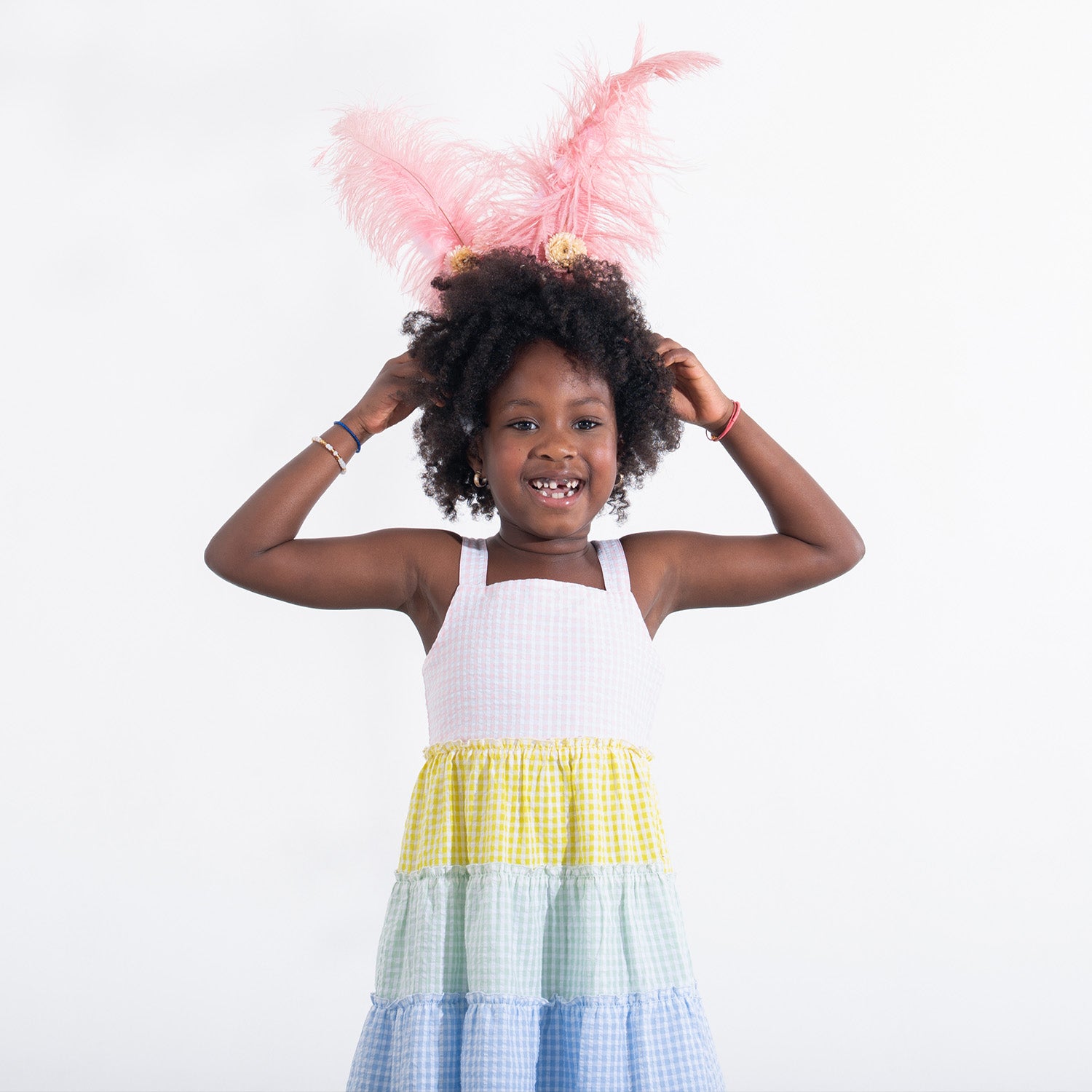 Magnetic Dress Cotton Woven Multi Gingham 7Y (46.5 - 49") Magnetic Me Magnetic Dress Cotton Woven Multi Gingham 7Y (46.5 - 49") Magnetic Me